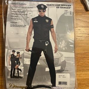 Mens medium sexy officer Halloween costume